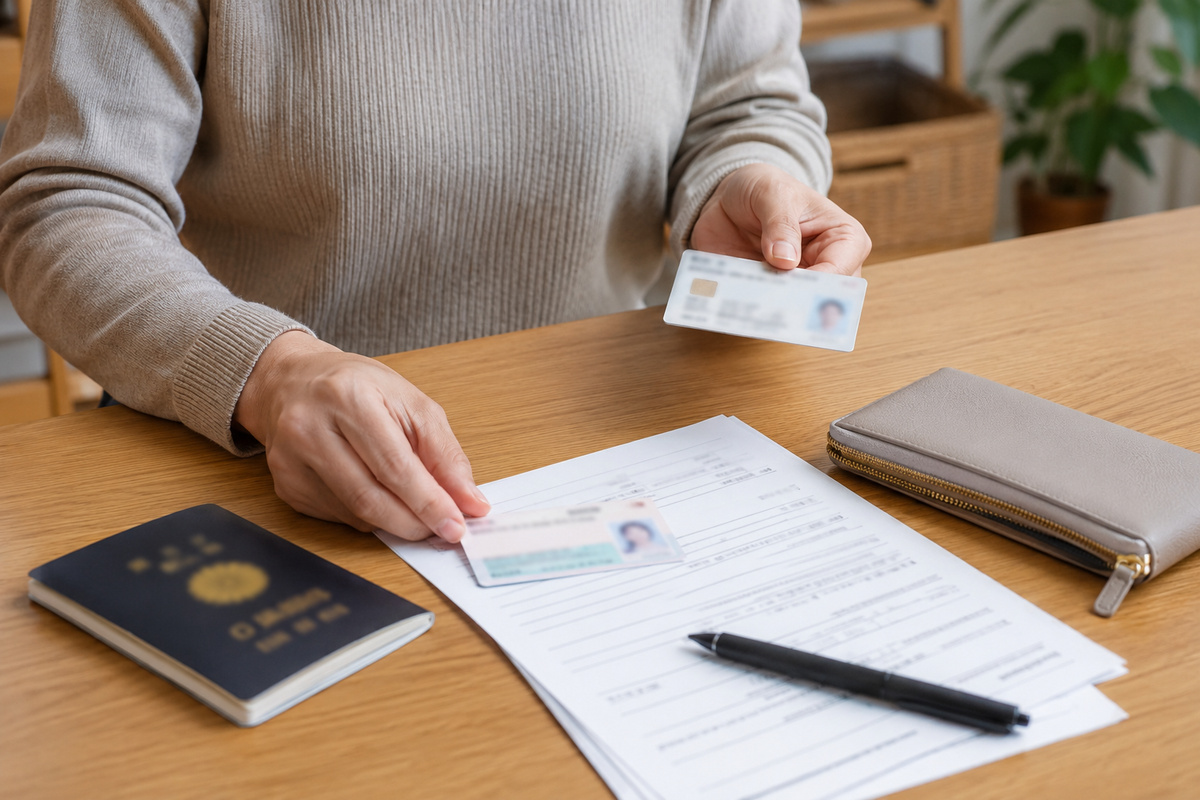Checklist of documents and cards to prepare before visiting city hall