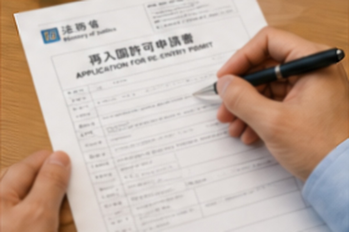 Completing an ordinary re-entry permit application form