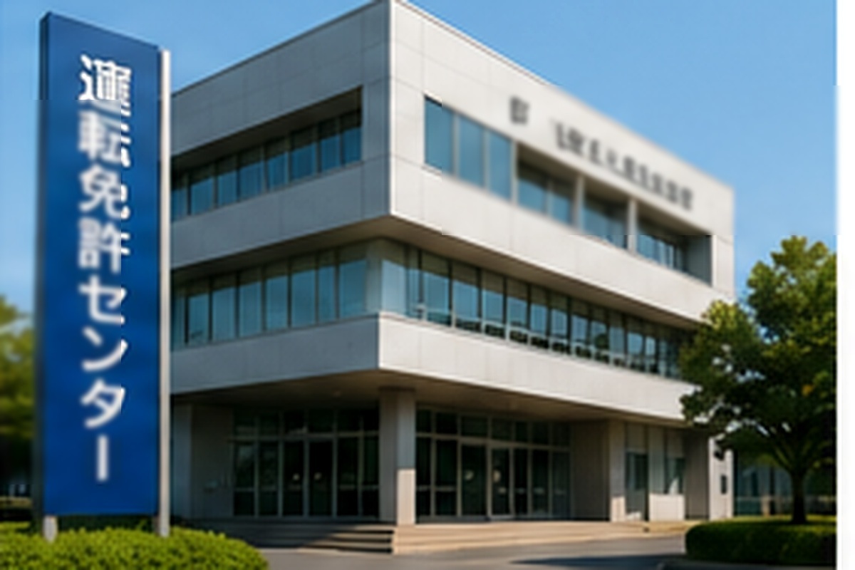 Driving licence centre building in Japan