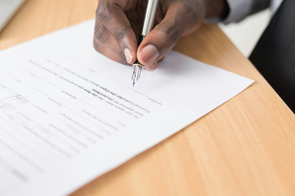 Signing tax documents before leaving Japan