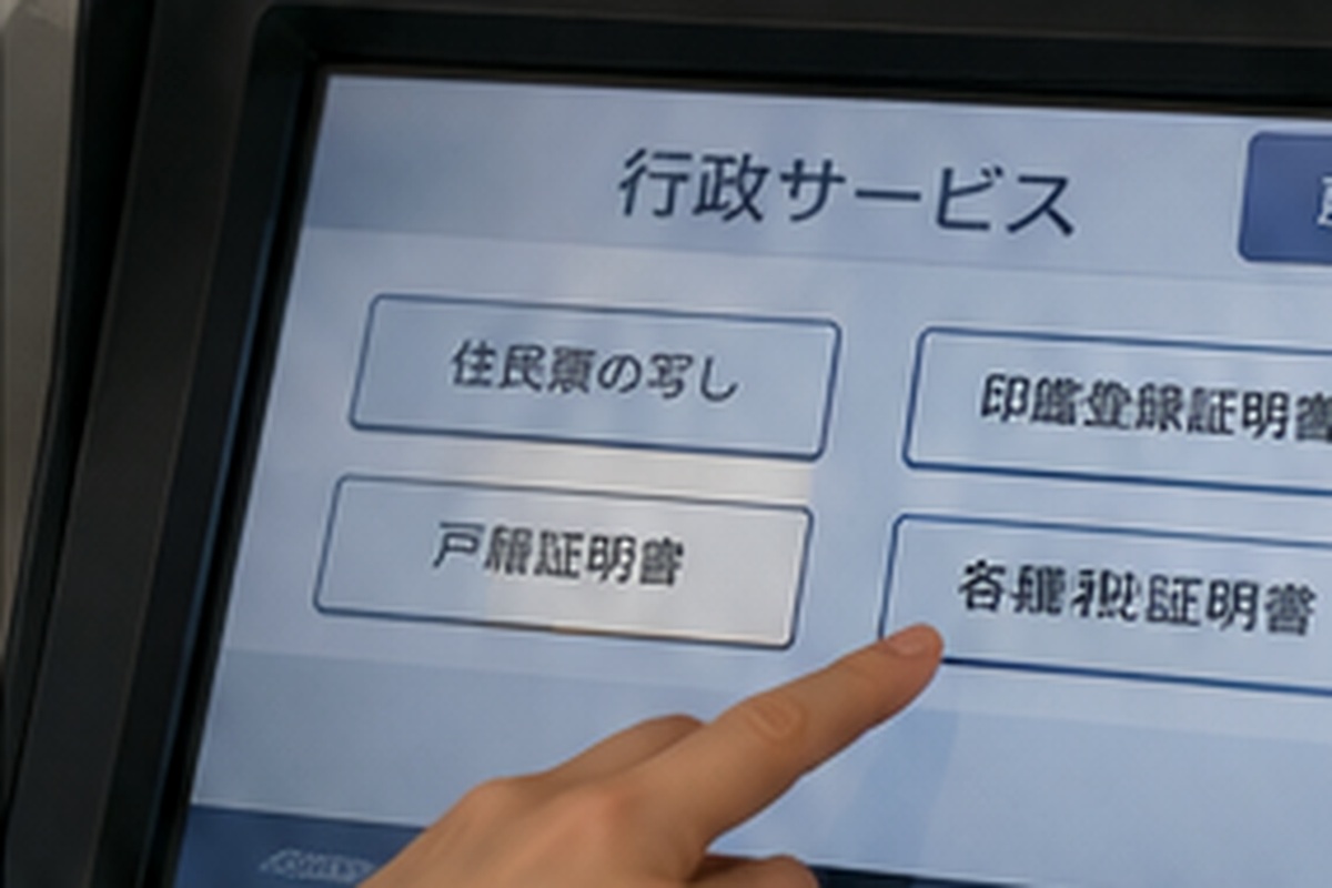 Selecting an administrative certificate on a convenience store kiosk